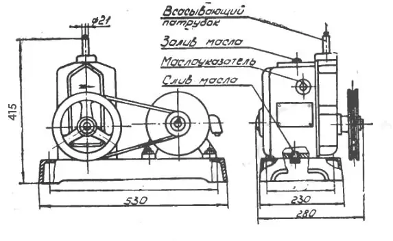 Чертеж насоса ВН-461М